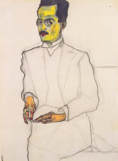 Portrait of a Gentleman by Egon Schiele